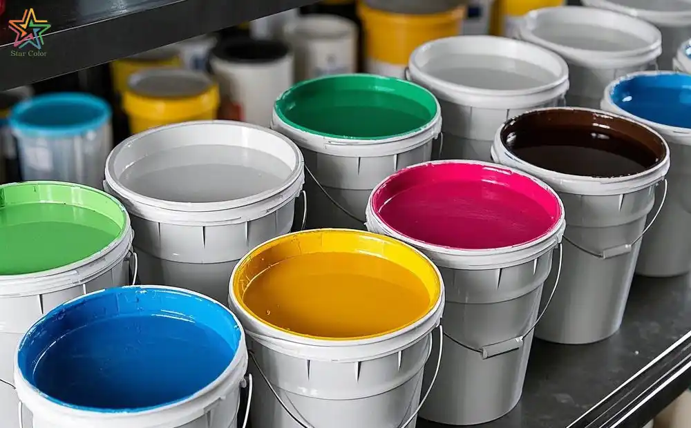 Density comparison of industrial printing inks