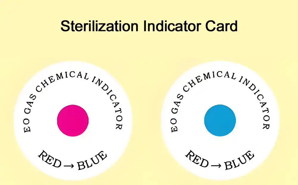 Sterilization indicator card