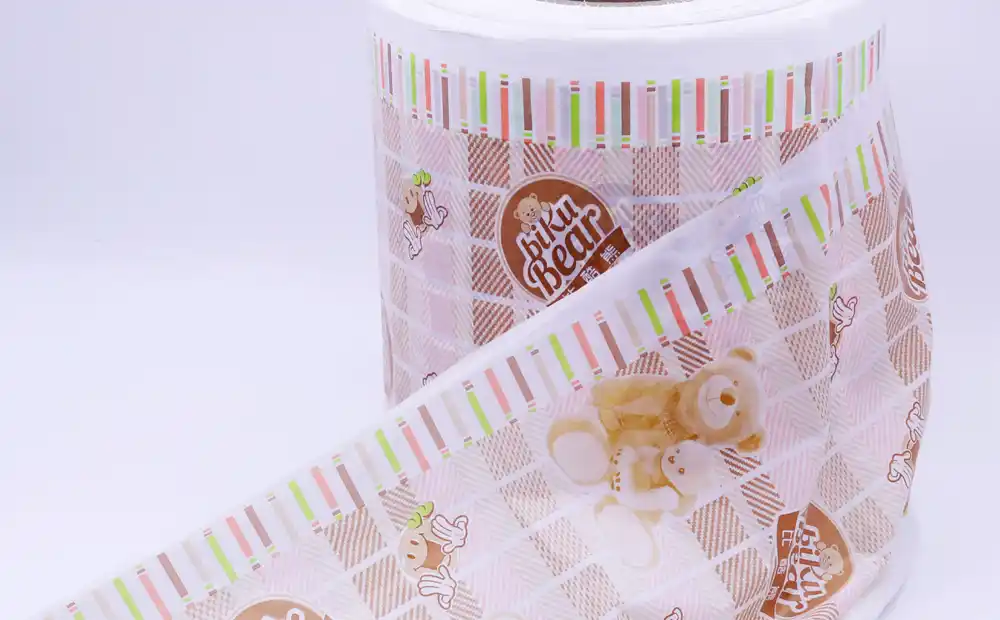 Food grade water-based ink printing PE film