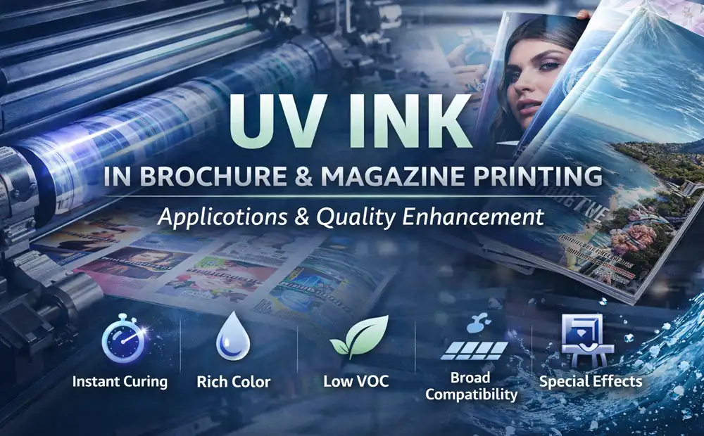 The use of UV ink in the printing of picture albums, magazines and other books