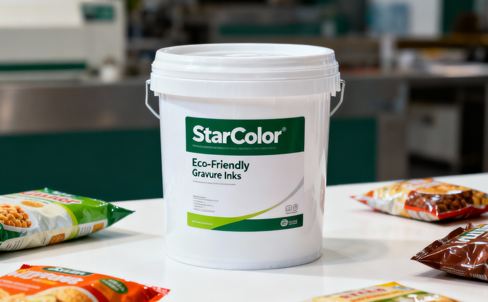 Star Color water-based gravure printing ink in a barrel, high-solid-content ink for plastic film printing