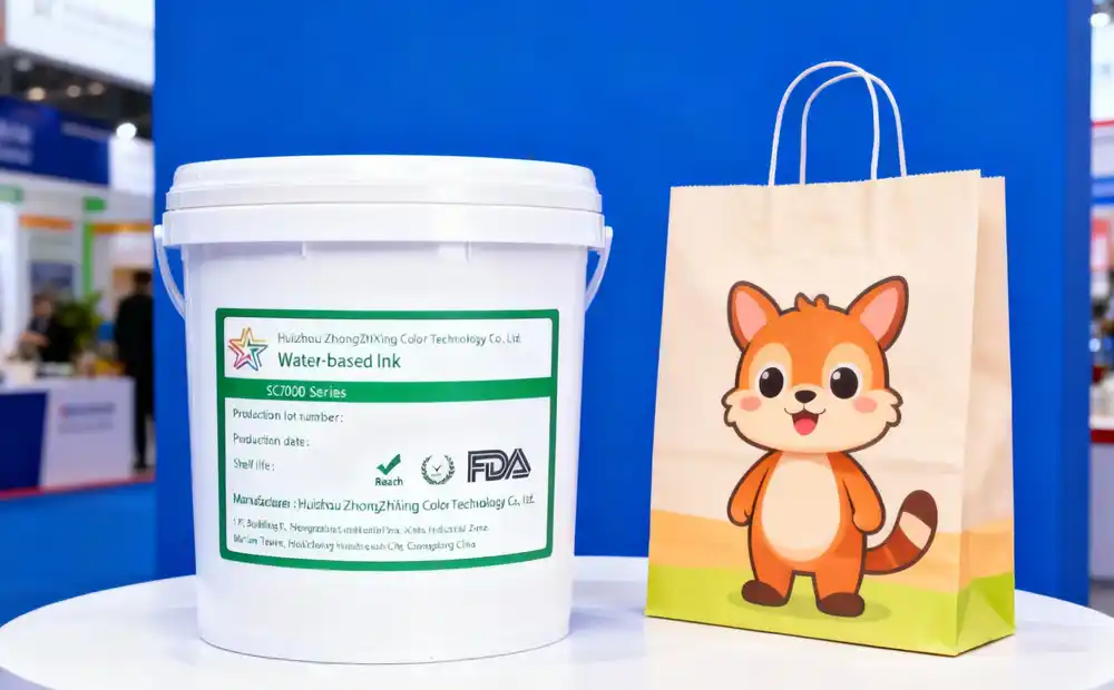 water-based ink printed paper bags