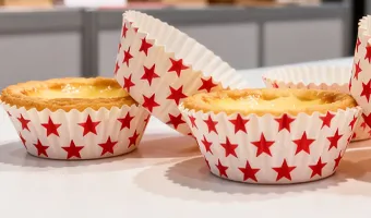 Egg tart paper tray printed with StarColor SC6000 non-migratory FDA-compliant ink