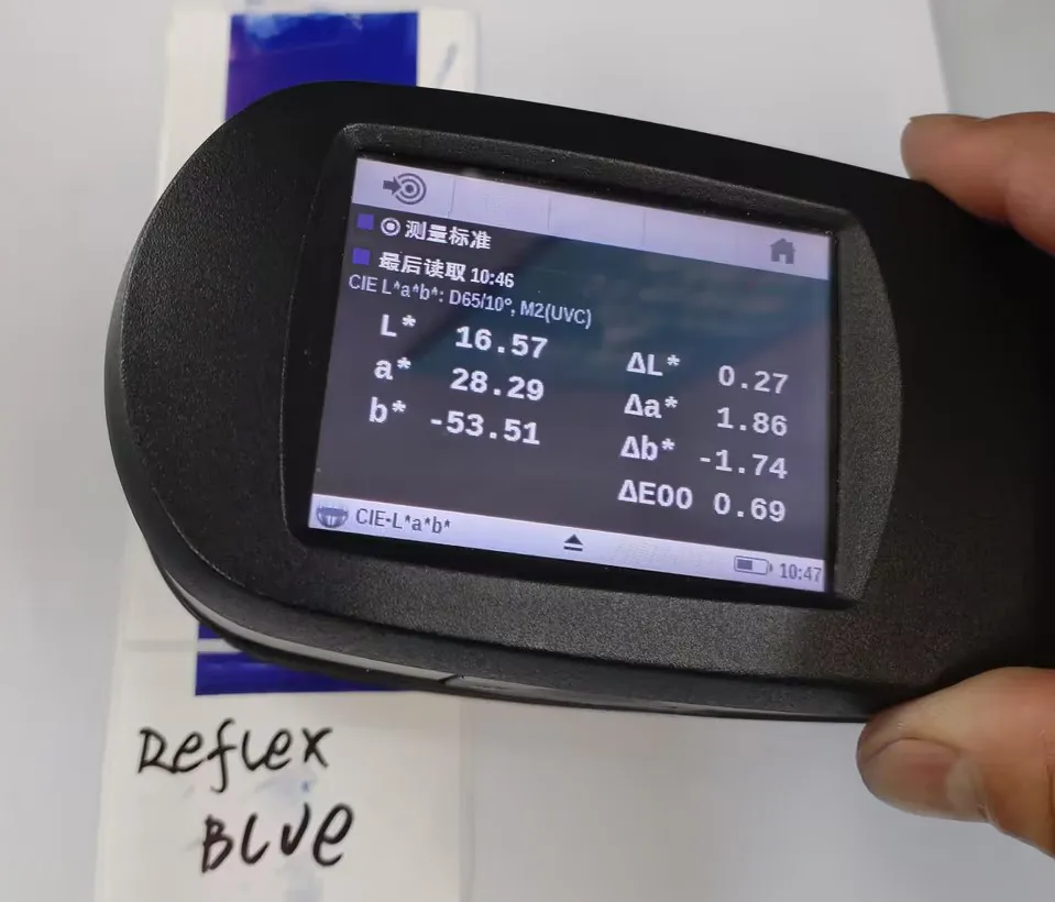 What does ΔE ＜ 1.0 color difference mean for flexo printing inks