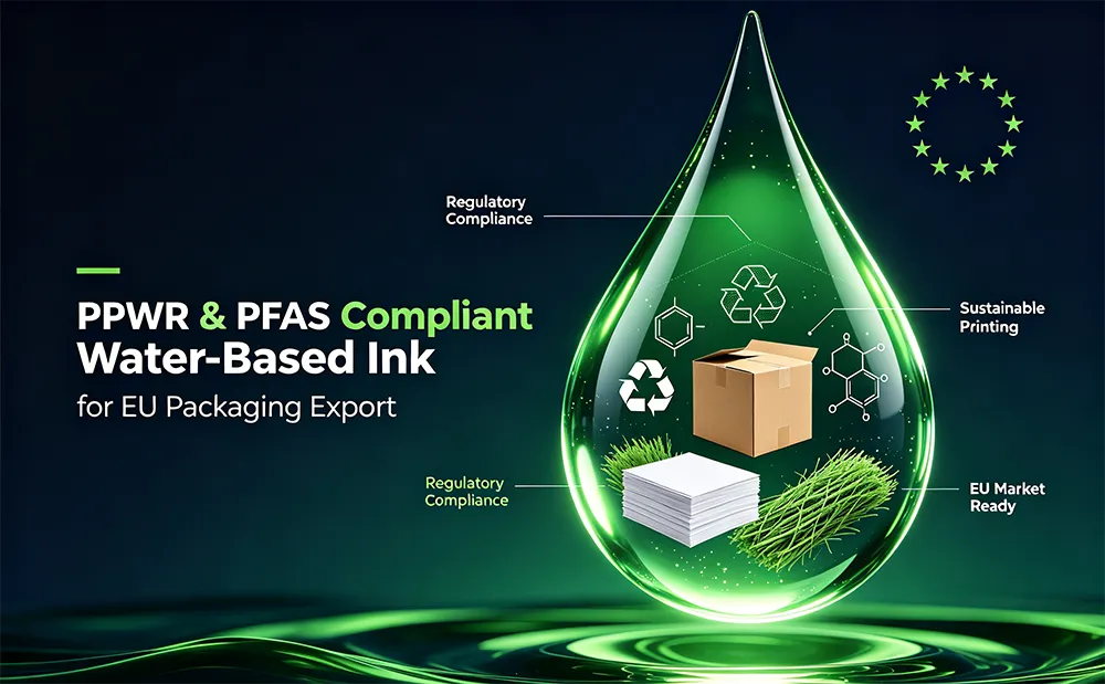PPWR & PFAS Compliant Water-Based Ink for EU Packaging Export
