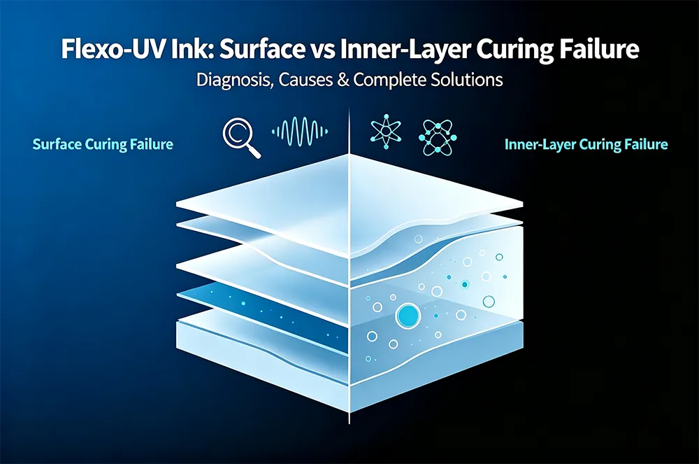 Surface and Inner‑Layer Curing Failures of Flexo UV Ink: Causes & Fixes