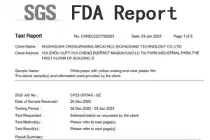 FDA Rest Report